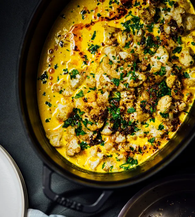 Cauliflower and tumeric kefir